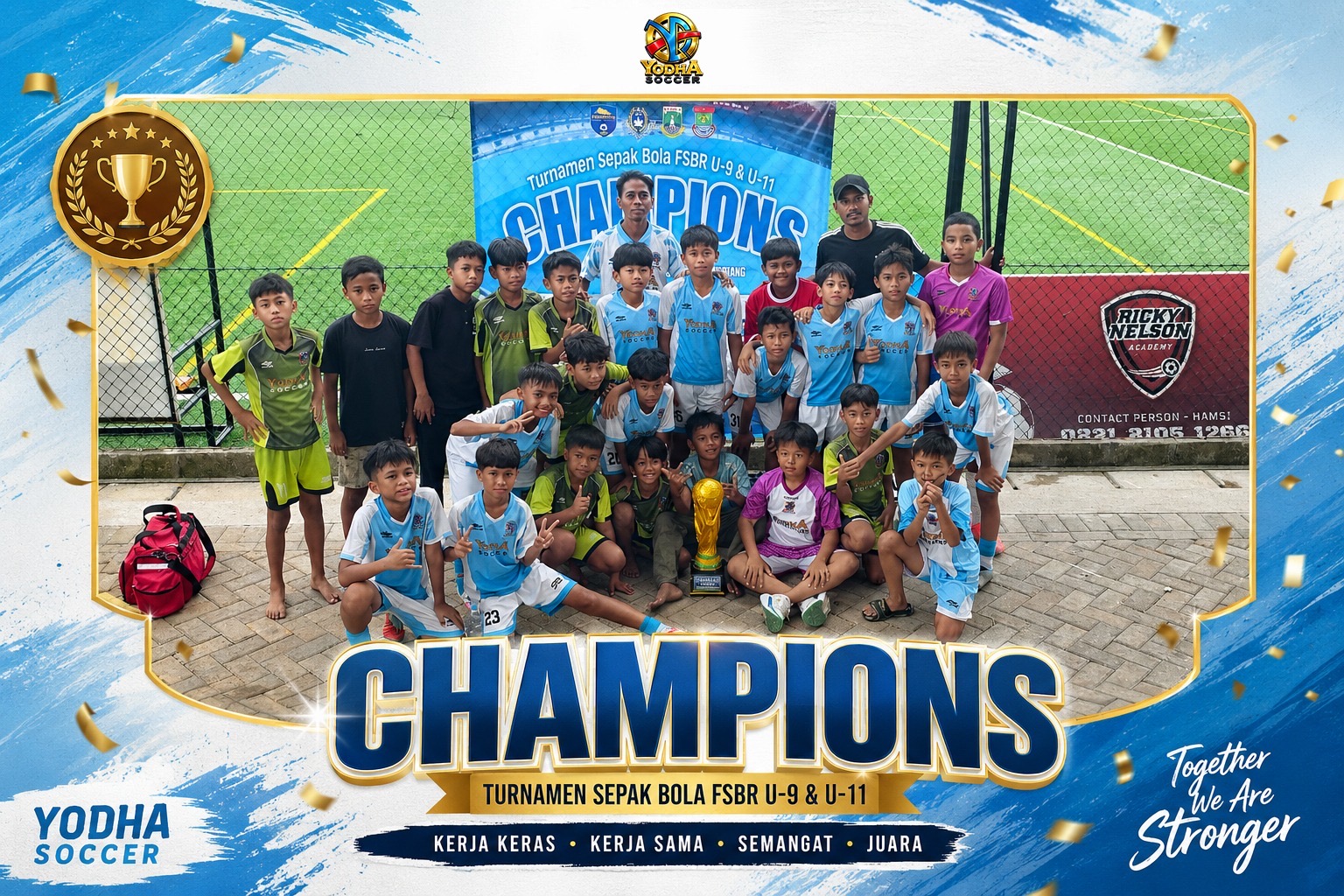 Juara 1 Turnamen sepak bola fsbr U11